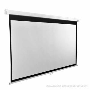 Wall Mounted Matte White Rollers Manual Projector screen